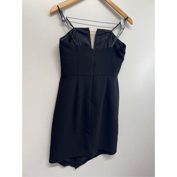 Liv Foster Strapless Twill Cocktail Mini Dress Size Small Black NWT - Picture 4 of 12